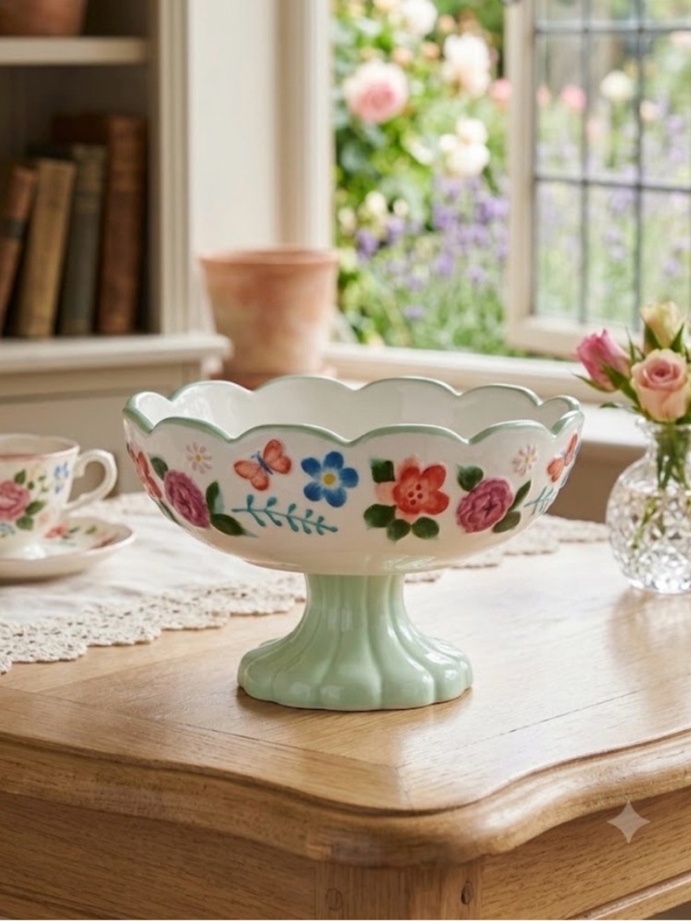 🌺 New The Pioneer Woman Painted Meadows 6.4-inch Stoneware Candy Dish, Qty 1